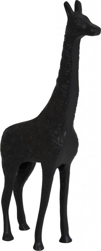 Light & Living - Deco Beeld Giraffe Zwart - Metaal Zwart - 46x21x7cm (hxbxd)