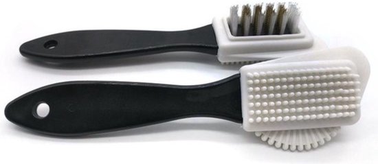 Benson Schoenborstel - Suède en nubuck - Staal en rubber - 20 cm - Multifunctioneel