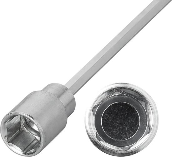 ProPlus Verlengadapter - 340mm/19mm - Voor Hoeksteun - Pootsleutel Accuboor - Caravan - Staal van ProPlus — afbeelding 4