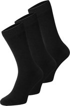 Jack & Jones - 3-pack Geribde Sokken Zwart - One size