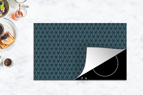 KitchenYeah® Inductie beschermer 91.2x52 cm - Design - Jongens - Driehoek - Kind - Kookplaataccessoires - Afdekplaat voor kookplaat - Inductiebeschermer - Inductiemat - Inductieplaat mat