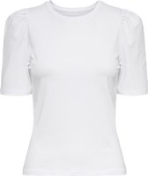 ONLY dames O-hals shirt puff wit - S
