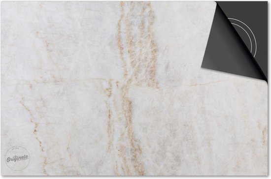 Protection induction 81x52 - plaque de recouvrement tapis induction - Protection plaque Dietrix - Exclusif - Marbre - Beige