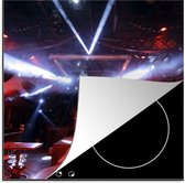KitchenYeah® Inductie beschermer 78x78 cm - Een lege disco - Kookplaataccessoires - Afdekplaat voor kookplaat - Inductiebeschermer - Inductiemat - Inductieplaat mat