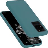 Cadorabo Hoesje geschikt voor Samsung Galaxy S20 ULTRA in LIQUID GROEN - Beschermhoes gemaakt van flexibel TPU silicone Case Cover