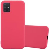 Cadorabo Hoesje geschikt voor Samsung Galaxy A71 4G in CANDY ROOD - Beschermhoes gemaakt van flexibel TPU silicone Case Cover