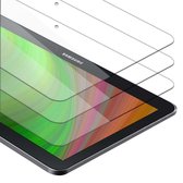 Cadorabo 3x Screenprotector voor Samsung Galaxy Tab 4 (10.1 inch) in KRISTALHELDER - Getemperd Pantser Film (Tempered) Display beschermend glas in 9H hardheid met 3D Touch