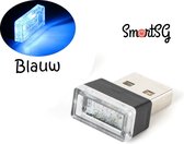 Auto LED - USB Ledverlichting - Blauw - Nachtlamp - USB Led - PC Led - Auto Lamp - USB Nachtlamp - Sfeerverlichting - Mini USB - Decoratielamp - 1 Stuk