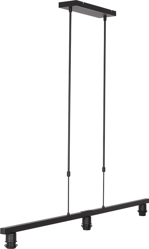 Suspension Steinhauer Stang - Réglable en hauteur - E27 (grand luminaire) - blanc et noir