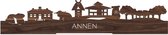 Standing Skyline Annen Notenhout - 40 cm - Woon decoratie om neer te zetten en om op te hangen - Meer steden beschikbaar - Cadeau voor hem - Cadeau voor haar - Jubileum - Verjaardag - Housewarming - Aandenken aan stad - WoodWideCities