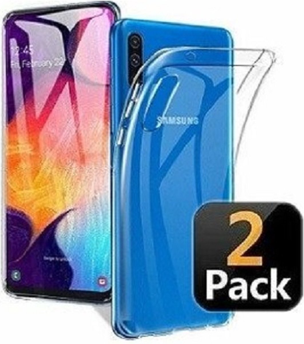 Samsung A30s Hoesje TPU Siliconen Transparant 2x