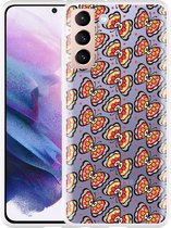 Hoesje Geschikt voor Samsung Galaxy S21 Butterflies