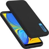 Cadorabo Hoesje geschikt voor Samsung Galaxy A7 2018 in LIQUID ZWART - Beschermhoes gemaakt van flexibel TPU silicone Case Cover