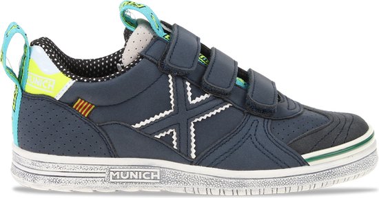 Munich G3 Velcro Lage sneakers - Jongens - Blauw - Maat 35