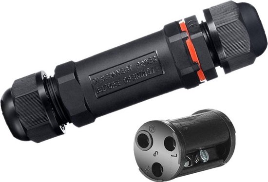 Draadconnectoren Waterdicht, 10PCS IP68 Waterdichte Elektrische Draadkabel 3Pin-connector voor Buitenstopcontact
