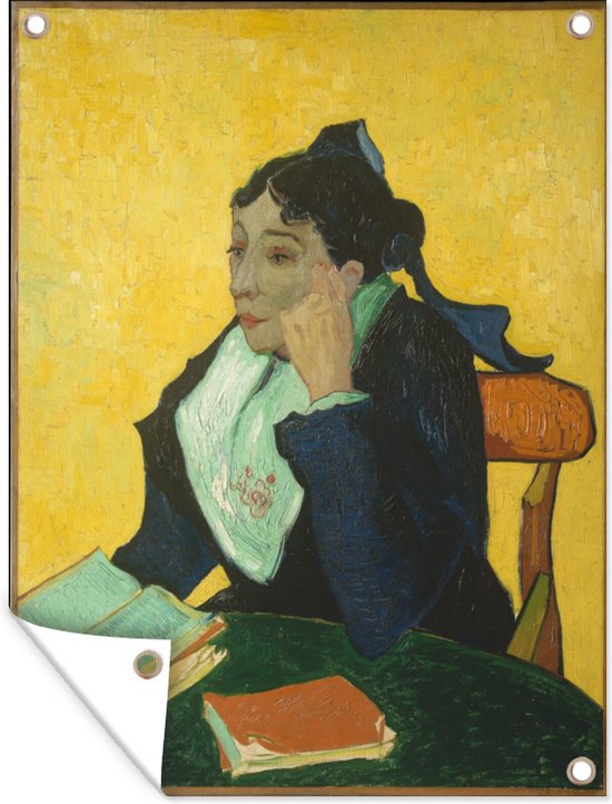 L'Arlésienne - Peinture de Vincent van Gogh Jardin poster 30x40 cm - petit - Toile de jardin / Toile d'extérieur / Peintures d'extérieur (décoration de jardin)