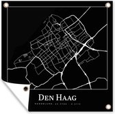 Tuindoek Plattegrond - Den Haag - Kaart - Stadskaart - 100x100 cm