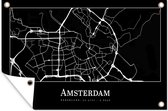 Tuindecoratie Kaart - Stadskaart - Plattegrond - Amsterdam - 60x40 cm - Tuinposter - Tuindoek - Buitenposter