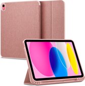 Spigen Urban Fit Apple iPad 10.9 (2022) Hoes Book Case Rosé Goud