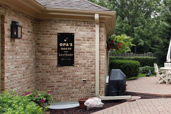 Poster de jardin Papy comme tu es précieux - Proverbes - Citations - Papy - 40x80 cm - Décoration murale Extérieur - Poster de jardin - Toile de jardin - Poster de clôture - Tableau de jardin