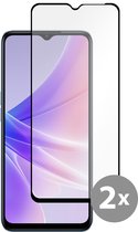 Cazy Tempered Glass Screen Protector geschikt voor Oppo A77 - Zwart - 2 stuks