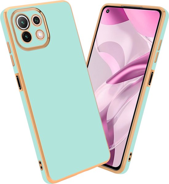 Cadorabo Custodia compatibile con Xiaomi Mi 11 LITE (4G / 5G) / 11 LITE NE in FLUID VIOLA SCURO - Coperchio protettivo in silicone TPU flessibile