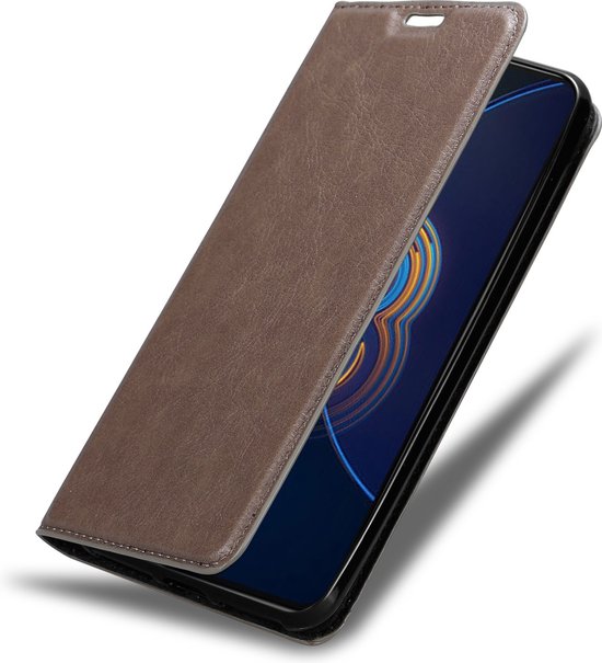 Coque Cadorabo pour Asus ZenFone 8 FLIP COFFEE BROWN - Pochette de protection à fermeture aimantée