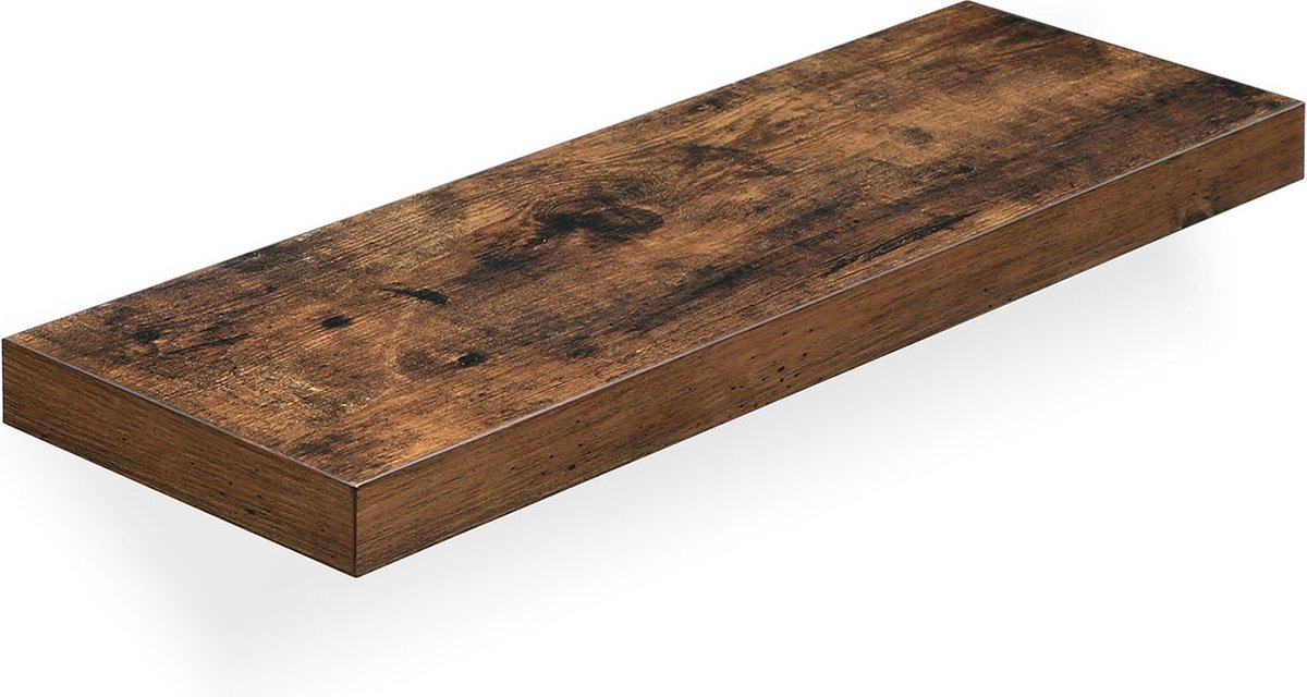 Zwevende plank - In houtlook - 60 x 20 x 3,8 cm - Bruin