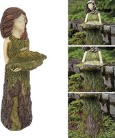 TDR standard statue de jardin Forest Girl mangeoire à oiseaux décoration de jardin