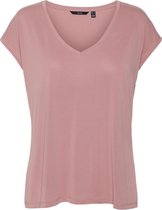 Vero Moda T-shirt Vmfilli Ss V-neck Tee Ga Noos 10247666 Nostalgia Rose Dames Maat - M