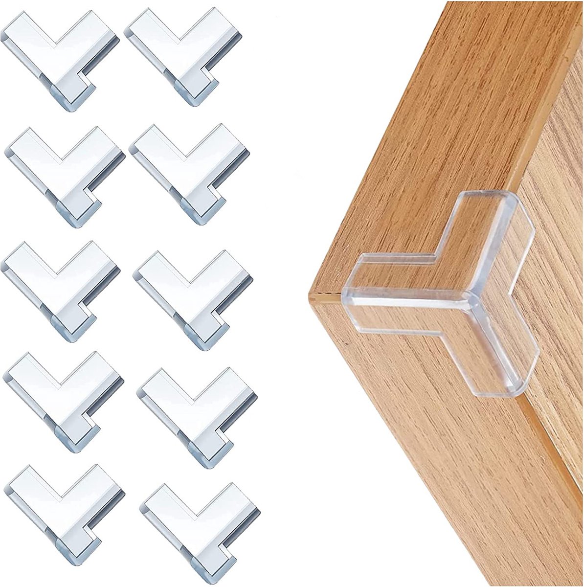 Hoekbeschermer - 10 Stuks – Hoekbeschermers Baby – Hoekbeschermers Tafel – Stootrand – Tafelhoekjes – Stootrand – Stootstrip – Hoekbeschermers Transparant – Tafelrand Beschermer – Hoek Bescherming