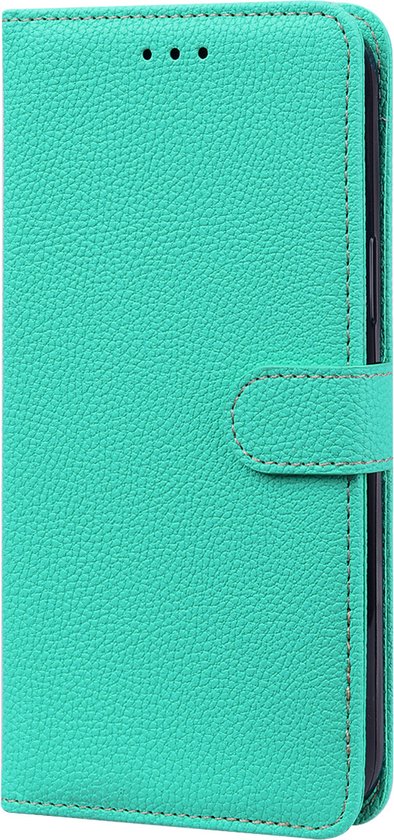 Hoesje geschikt voor OPPO A77 - Bookcase - Koord - Pasjeshouder - Portemonnee - Camerabescherming - Kunstleer - Turquoise