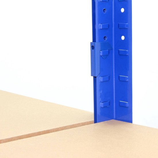 T-Rax Hoek Stellingkast - 90x45x180 cm - Blauw - 100% Boutloos