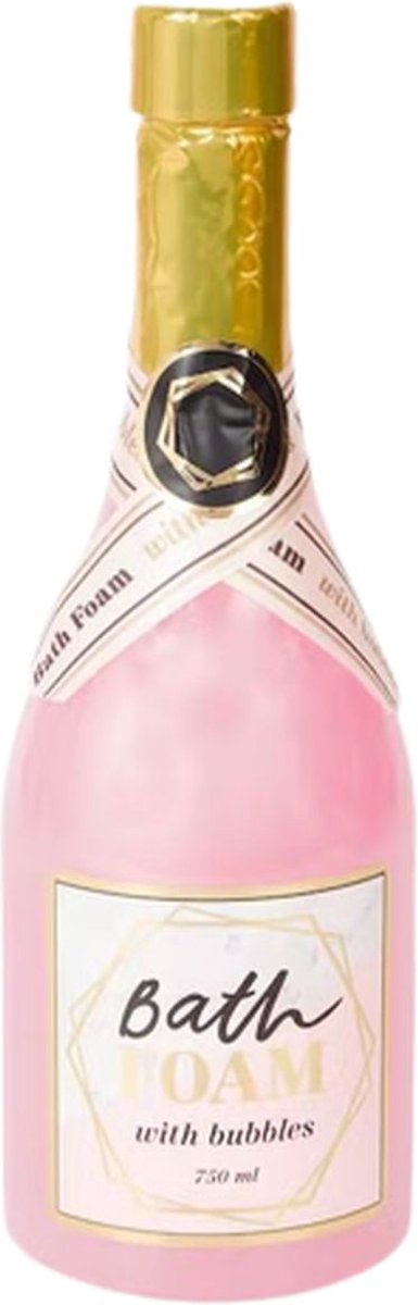 Champagne Badschuim / Shower Gel - Cadeau Champagne Douchegel - Roze - 750 ml