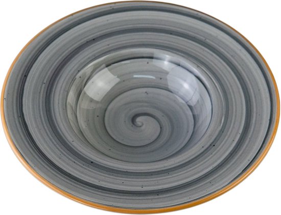 Bonna Pasta Teller Sway - 2er Set Porzellan, 28cm Durchmesser, Ofen- & Spülmaschinenfest, Mit Edge-Chip-Garantie