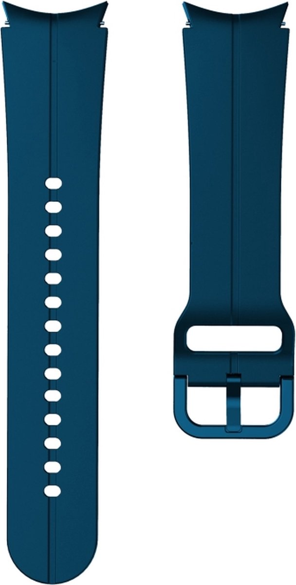 Siliconen bandje - geschikt voor Samsung Galaxy Watch 7 / Watch FE / Watch 6 / Watch 6 Classic / Watch 5 / Watch 5 Pro / Watch 4 / Watch 4 Classic - donkerblauw