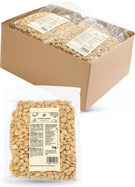 KoRo Marcona amandelen met rozemarijn 5 x 1 kg bol