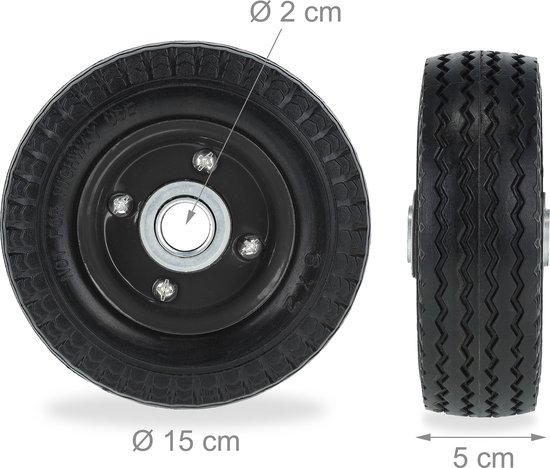 Roues Increvables Pour Trottinette - Lot De 2, Support 50kg