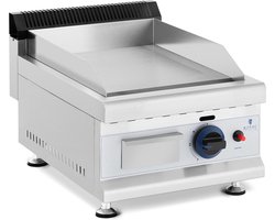 Gasbakplaat - 35 x 40 cm - glad - 3.000 W - aardgas - 0,03 bar - Royal Catering