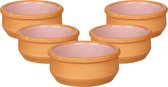 La Dehesa - Set 18x tapas/creme brulee schaaltjes terracotta/roze 8 cm