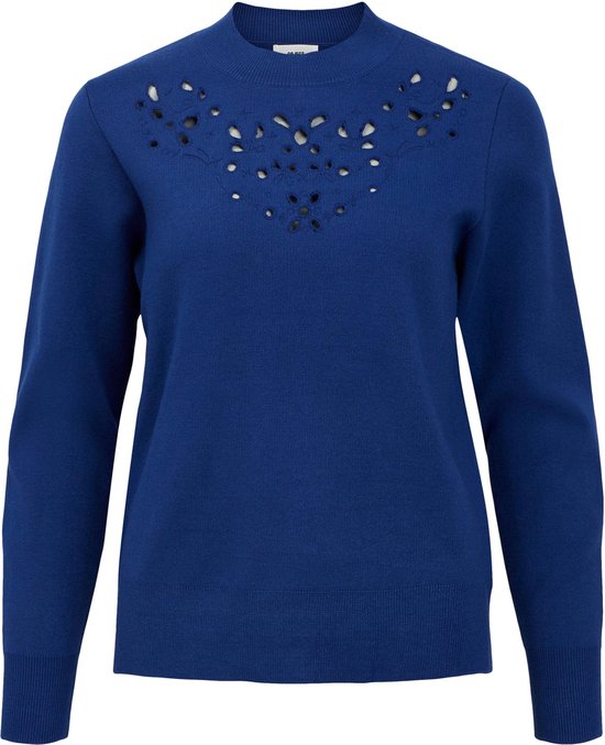Objyuki Trui Dames Object OBJYUKI NOOS - T-shirt Imprimé - Legion Blue/bleu Dames Gebreide Trui