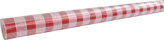 Wicotex-Tafelpapier op rol Damastpapier 120cm x 8mtr. Ruit rood