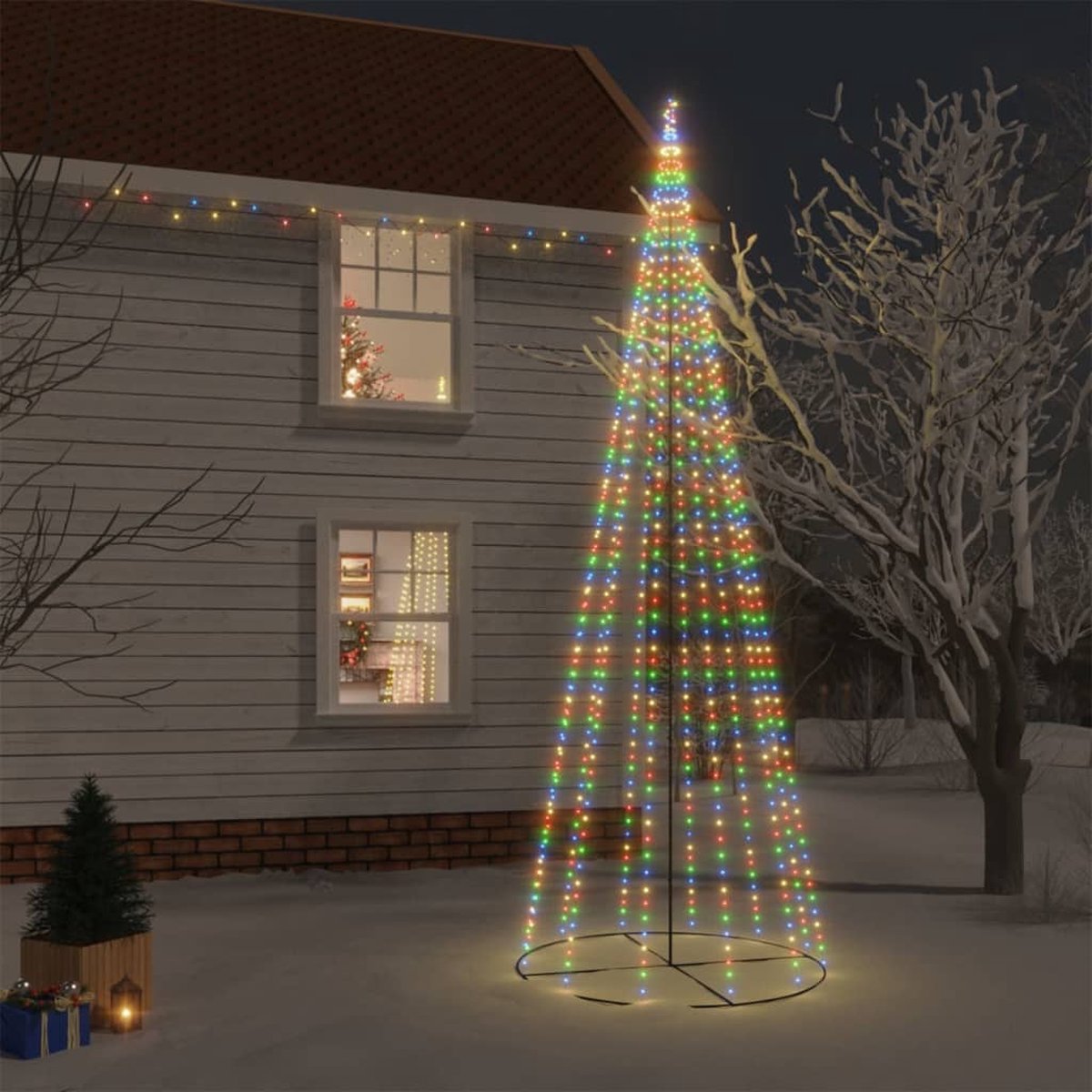 Prolenta Premium - Kegelkerstboom 732 LED's meerkleurig 160x500 cm