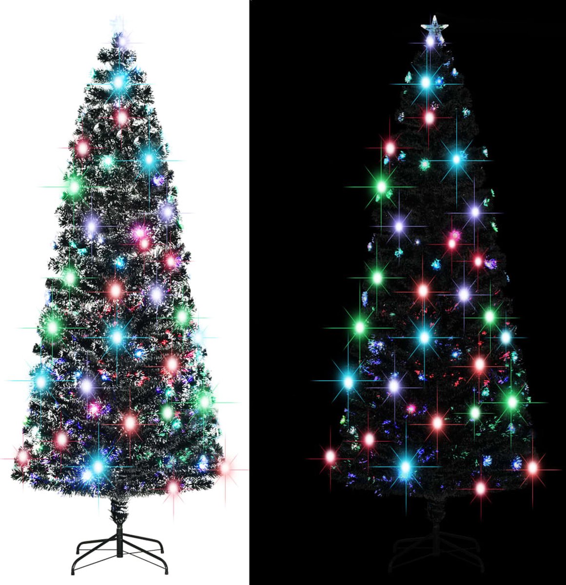 Prolenta Premium - Kunstkerstboom met standaard/LED 240 cm glasvezel