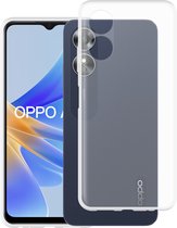 Cazy Oppo A17 hoesje - Soft TPU Case - transparant