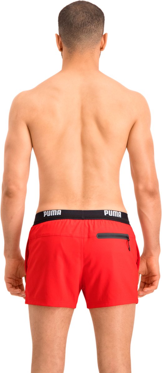 PUMA Swim Logo Short Heren Zwembroek - rood — afbeelding 4