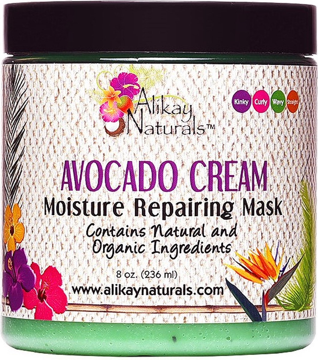 Alikay Naturals Avocado Cream Moisture Repairing 8oz haarmasker Unisex 236 ml