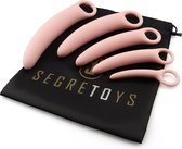 Segretoys - Siliconen Dilator Set voor Vaginisme - Zachte Dildo Set - Ondersteuning bij Vaginisme, Vulvitis of Bekkenproblemen - Vaginale Training - Seksspeeltjes voor Vrouwen - Set van 5 - Roze