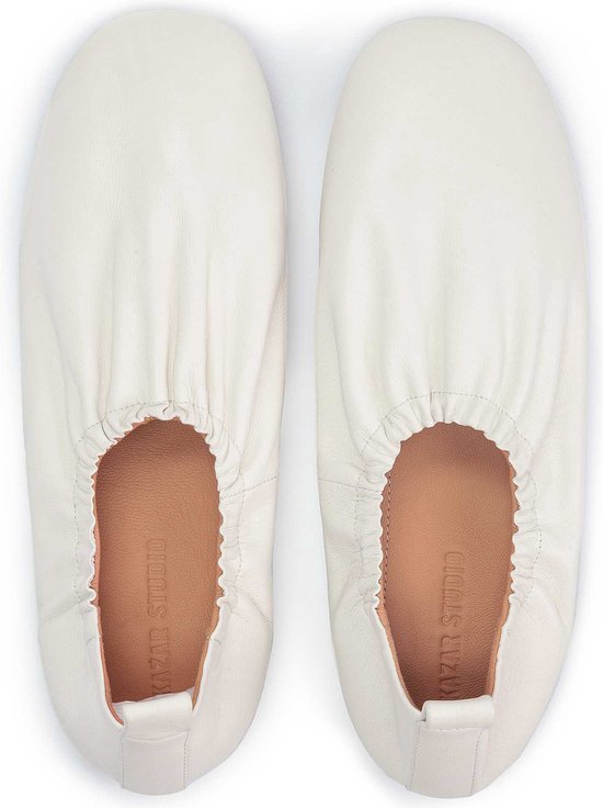 Mango leren ballerina's zilver