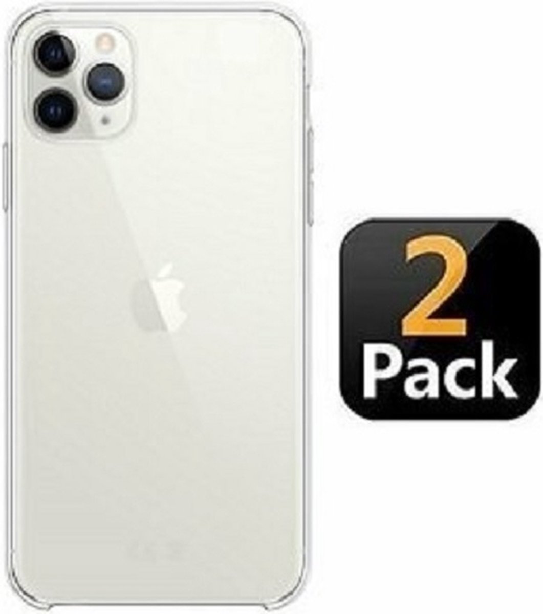 iPhone 11 Pro Max Hoesje Siliconen TPU Transparant 2x